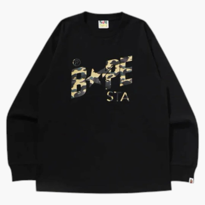 Bape 1. camo sta l/s čaj černá/žlutá