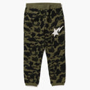 Bape 1st Camo Sweat Pants Green