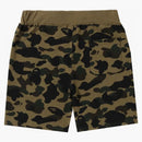 BAPE 1 ° pantaloncini di sudore mimetico (SS23) verde