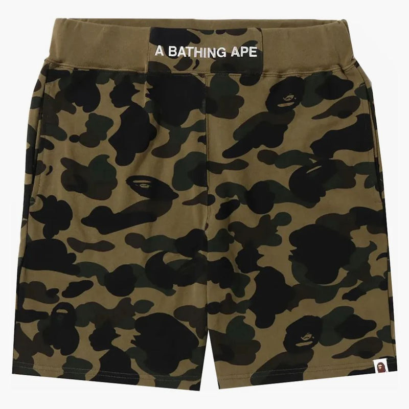Bape 1st Camo Sweat Shorts (SS23) Green