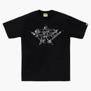 Bape 1st Camo Twin Sta Nyc Tee Tee Black/grey