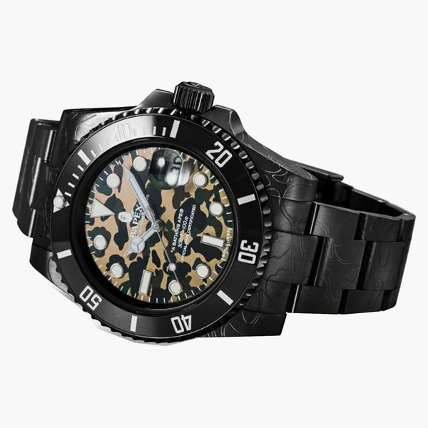Bape 1st Camo Type 1 Bapex Watch Black/yellow