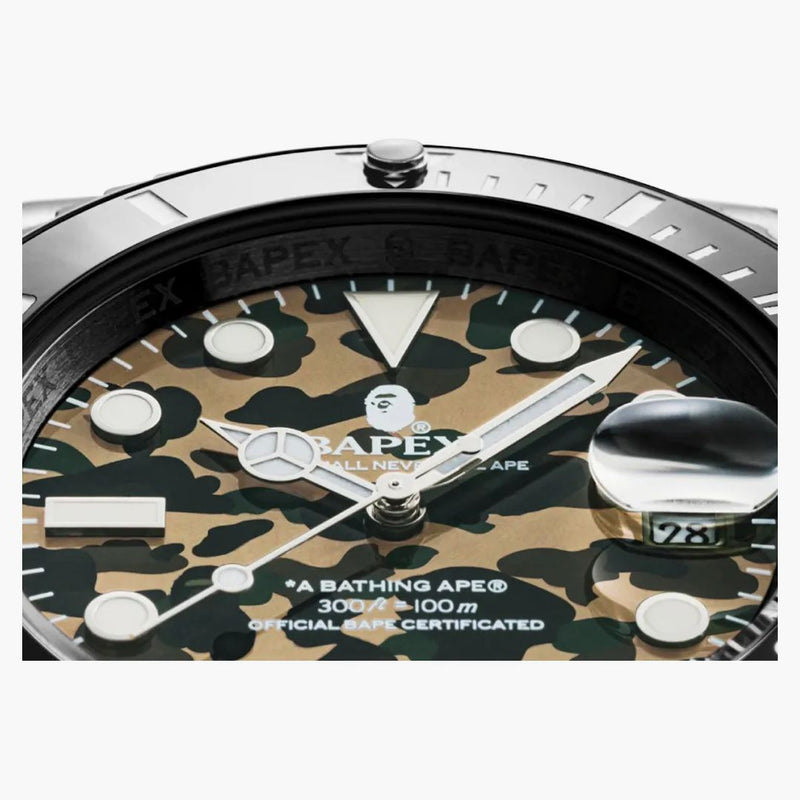 Bape 1st Camo Type 1 Bapex Watch Black/yellow