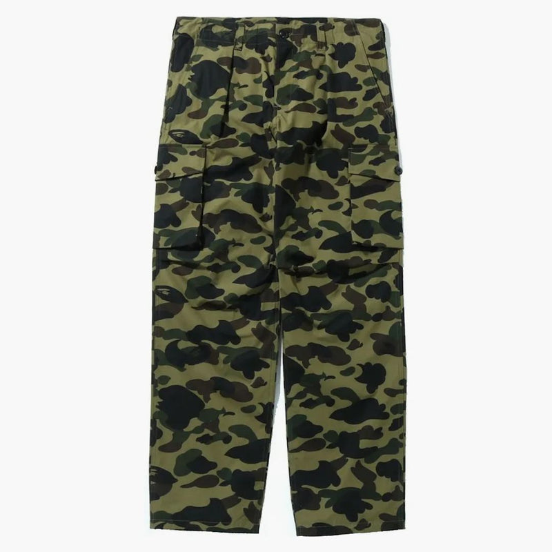 BAPE 1st Camo Wide Fit 6 Pocket Pants Green