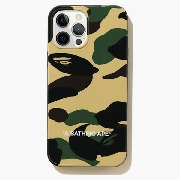 Bape 1st Camo iPhone 12 Pro Max Case Yellow