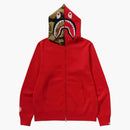 Bape 1st Shark Full Zip Hoodie Red