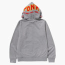 Bape 2nd Shark Full Zip Hoodie (SS25) Gray