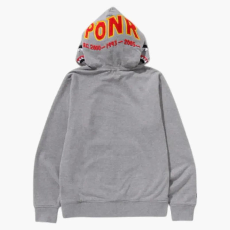 BAPE 2. Shark Full Zip Hoodie (SS25) šedá