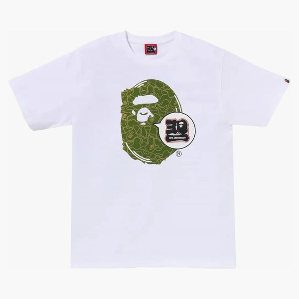 Bape 30th Anniversary Ape Head Tee White/Green