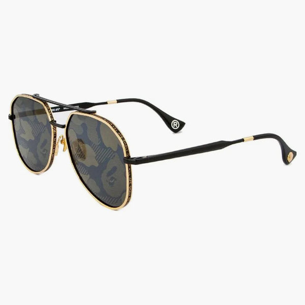 BAPE 5 Solglasögon svart/guld