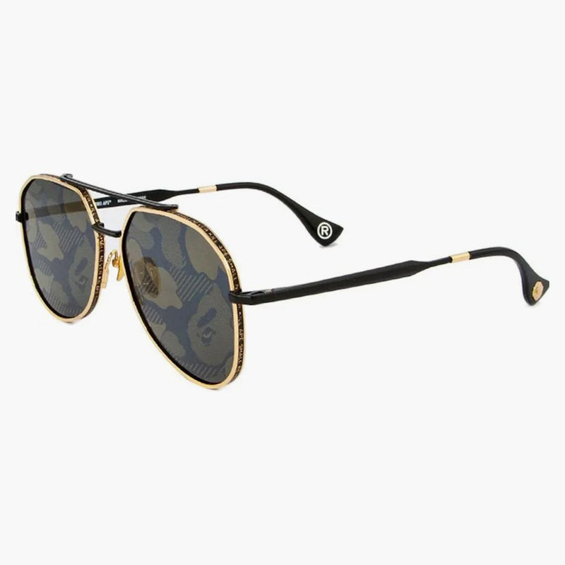 BAPE 5 Solglasögon svart/guld
