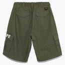 Bape 6 Pocket Wide Fit Shorts Olive Drab