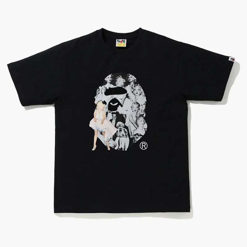 Bape a Bathing Ape X Marilyn Monroe Big Ape Head Tea Black