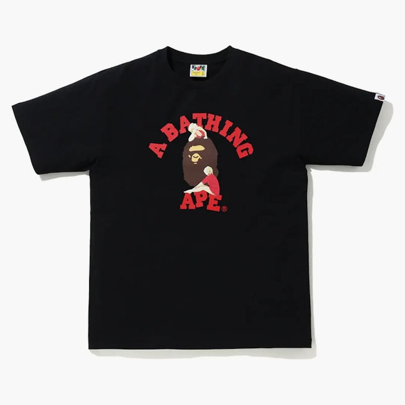 BAPE A BAME APE X MARILYN MONROE COLLEGE TEA NERO