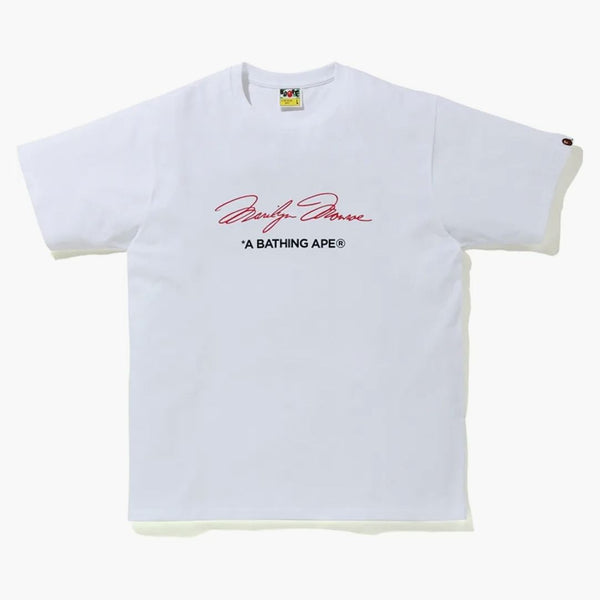 BAPE A BAME APE X MARILYN MONROE Signatura tè bianco