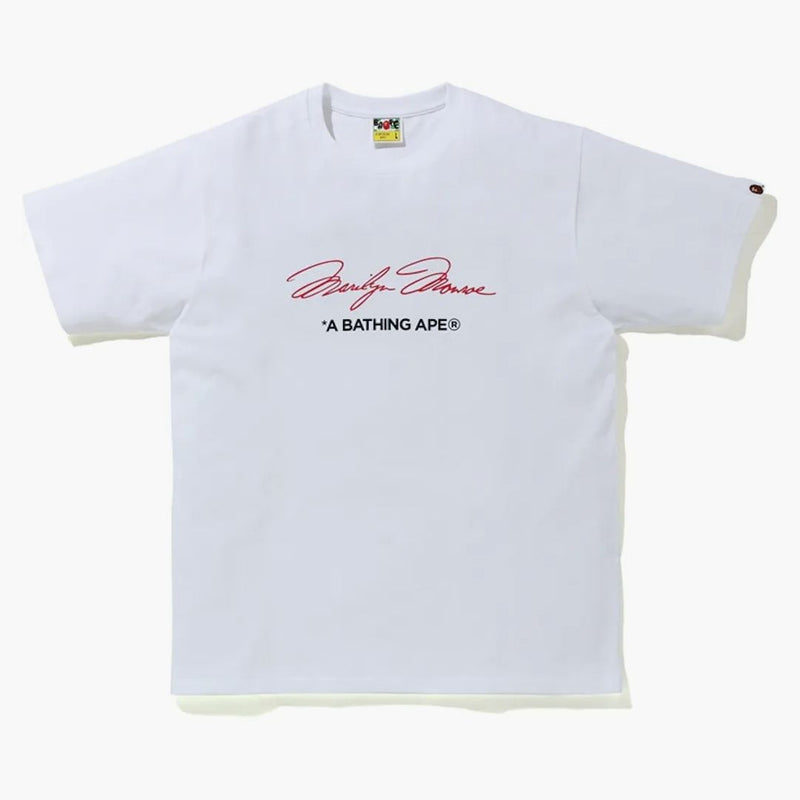 Bape a Bathing Ape X Marilyn Monroe Signature Tea White