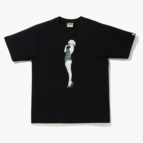 BAPE A BAME APE X MARILYN MONROE TEA NERO