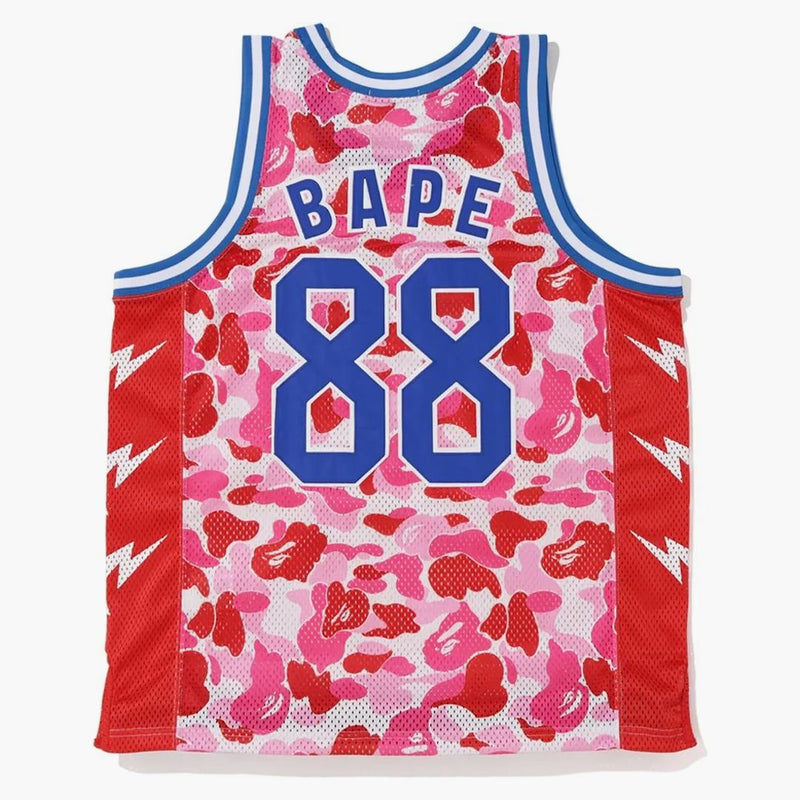 Bape ABC Basketball Tank Top Pink