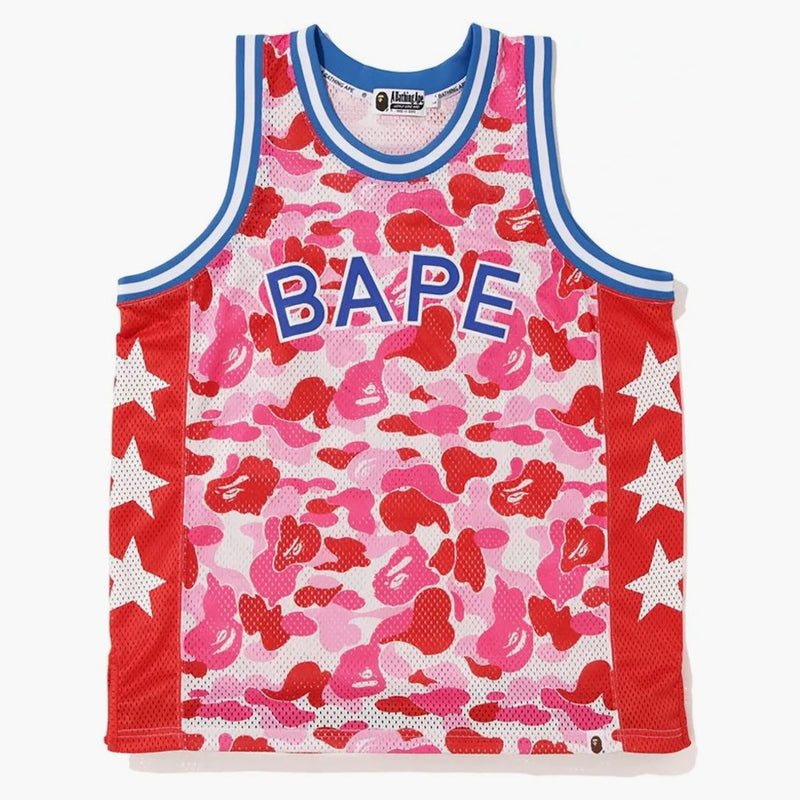 Bape ABC Basketball Tank Top Pink