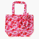 Bape Abc Bear Eco Bag (s) Pink