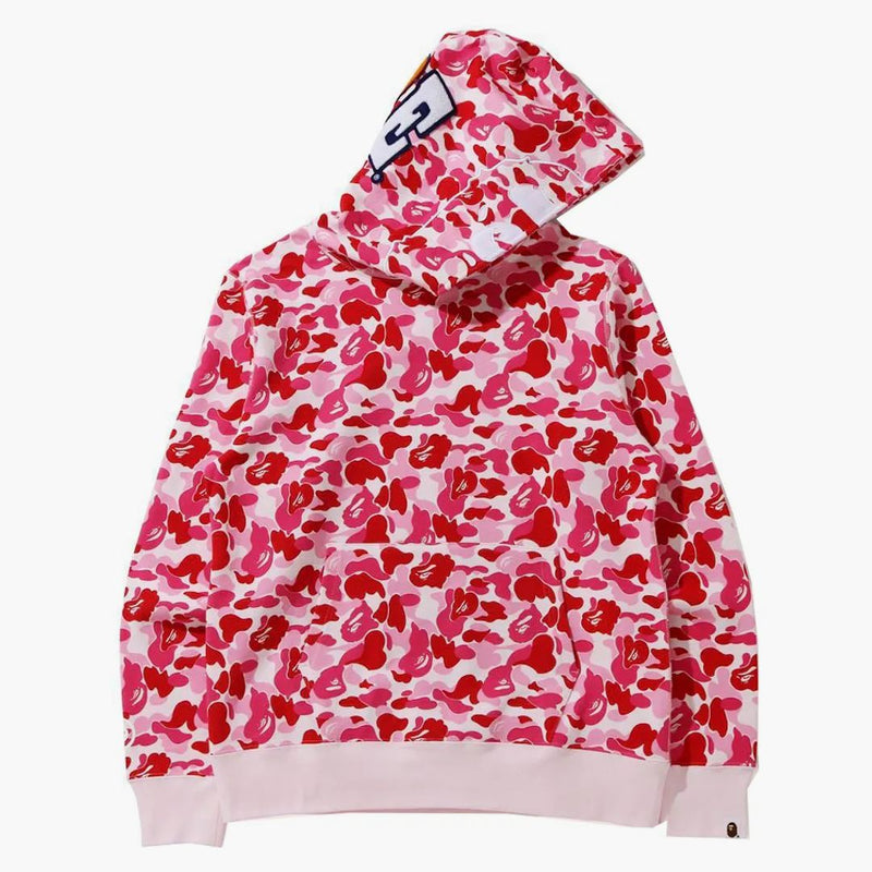 BAPE ABC CAMO 2. lidoop široký fit svetlover mikina růžová