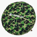 Bape Abc Camo a Bathing Ape Circle Fluffy Beads Cushion Green