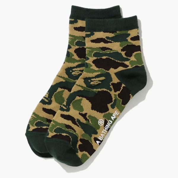 BAPE ABC Camo Ankel Socks (SS20) Green