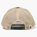 Bape Abc Camo Ape Face Mesh Cap Green