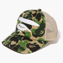 Bape Abc Camo Ape Face Mesh Cap Green