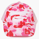 BAPE ABC CAMO APE FACE MESH CAP PINK