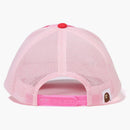 BAPE ABC CAMO APE FACE MESH CAP PINK
