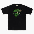 Bape Abc Camo Ape Face Sta Tee Black/green