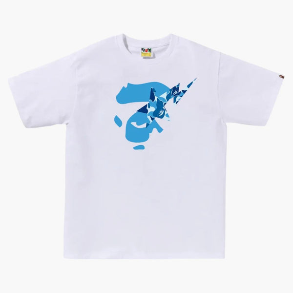 Bape Abc Camo Ape Face Sta Tee White/blue