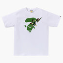 Bape Abc Camo Ape Face Sta Tee White/Green