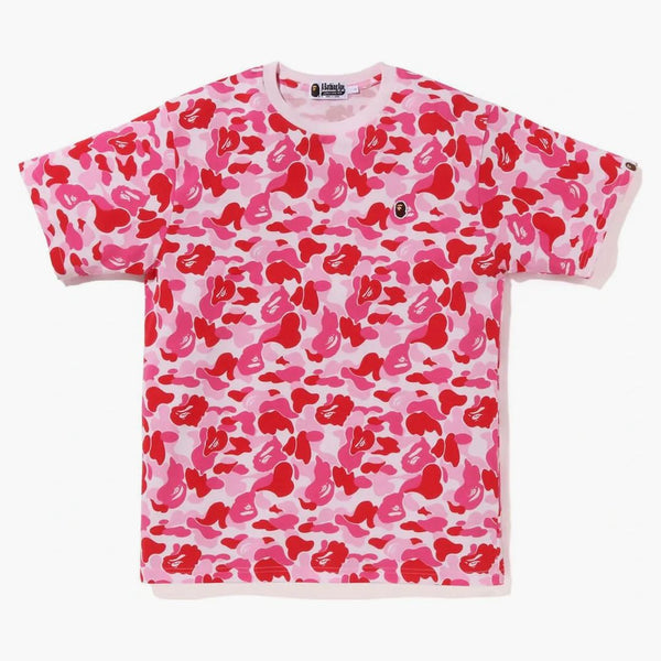 Bape Abc Camo Ape Head One Point Tea Pink