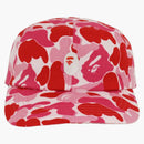 BAPE ABC CAMO APE HEAD PANE PANE PANE CAP PINK
