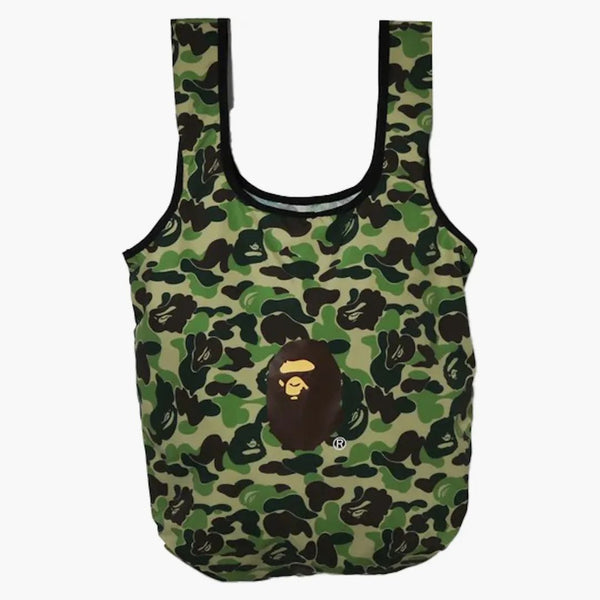 BAPE ABC Camo Ape Head Utility Bag verde