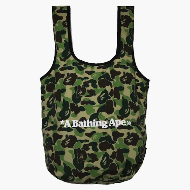BAPE ABC Camo Ape Head Utility Bag verde
