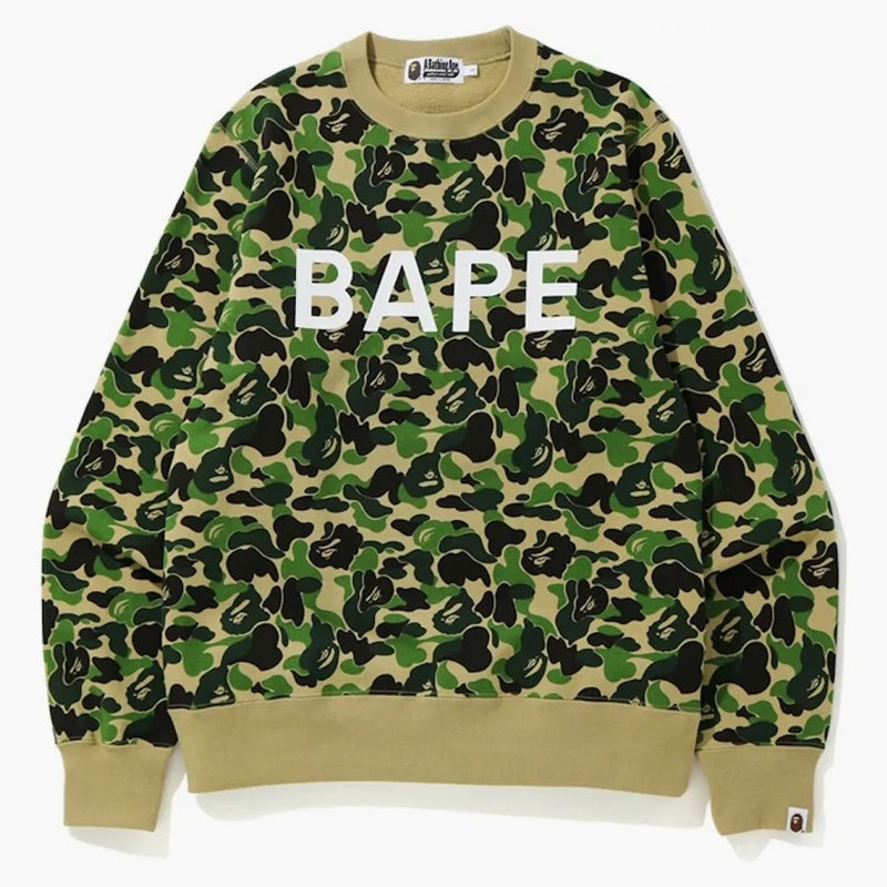 BAPE ABC CAMO BAPE Crewneck Green