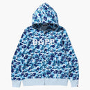 Bape Abc Camo Bape Full Zip Hoodie Blue
