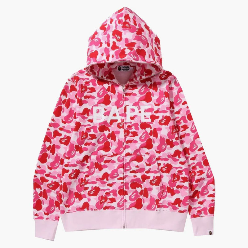 BAPE ABC CAMO BAPE Full Zip Soodie Pink