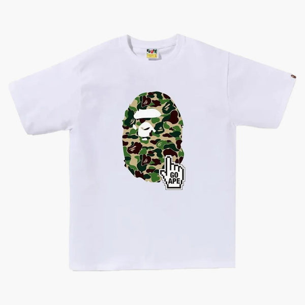 BAPE ABC CAMO BAPE ONLINE TEE WHITE/GREEN