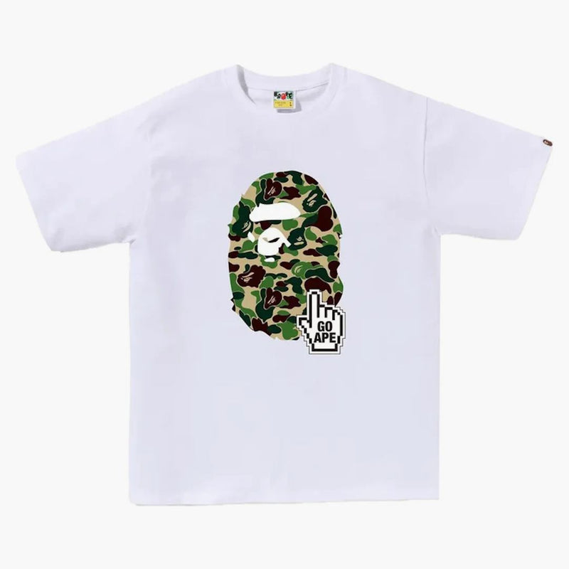 Bape Abc Camo Bape Online Tee White/green