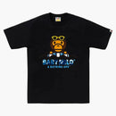 Bape Abc Camo Baby Milo Float Summer Tee Black