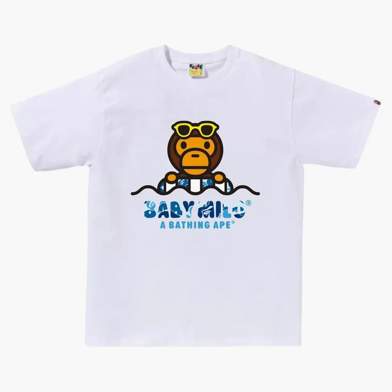 Bape Abc Camo Baby Milo Float Summer Tee White