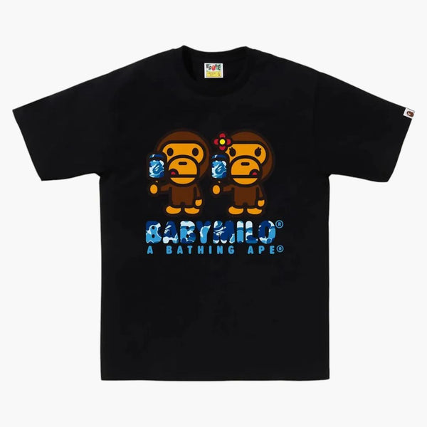 Bape Abc Camo Baby Milo Ice Pop Summer Tee Black