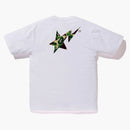 Bape Abc Camo Bape Sta Logo Tee White Green
