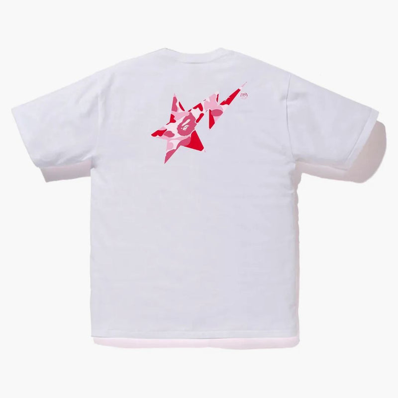 BAPE ABC CAMO BAPE STA LOGO TEE ROSE