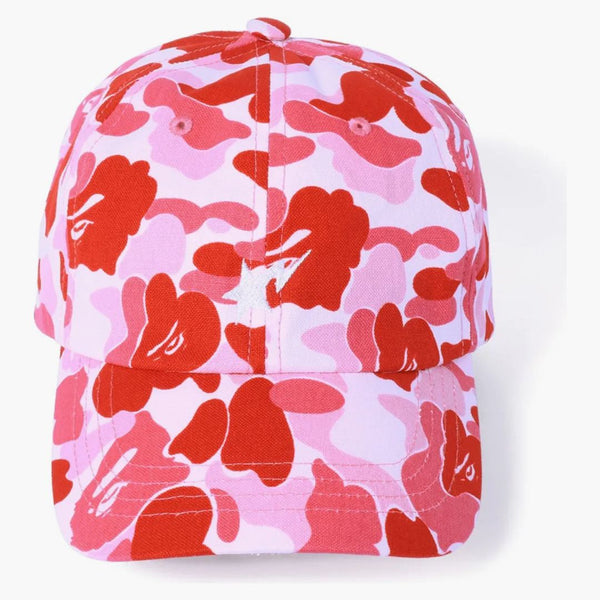 BAPE ABC CAMO BAPESTA PANEL CAP PINK