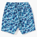Bape Abc Camo Beach Shorts (ss23) Blue